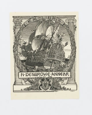 Item #133746 The very large bookplate for the architect Harold Desbrowe-Annear, influential in...