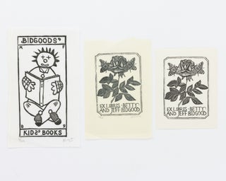 Item #133765 A woodcut bookplate for Betty and Jeff Bidgood, numbered and signed by the artist....