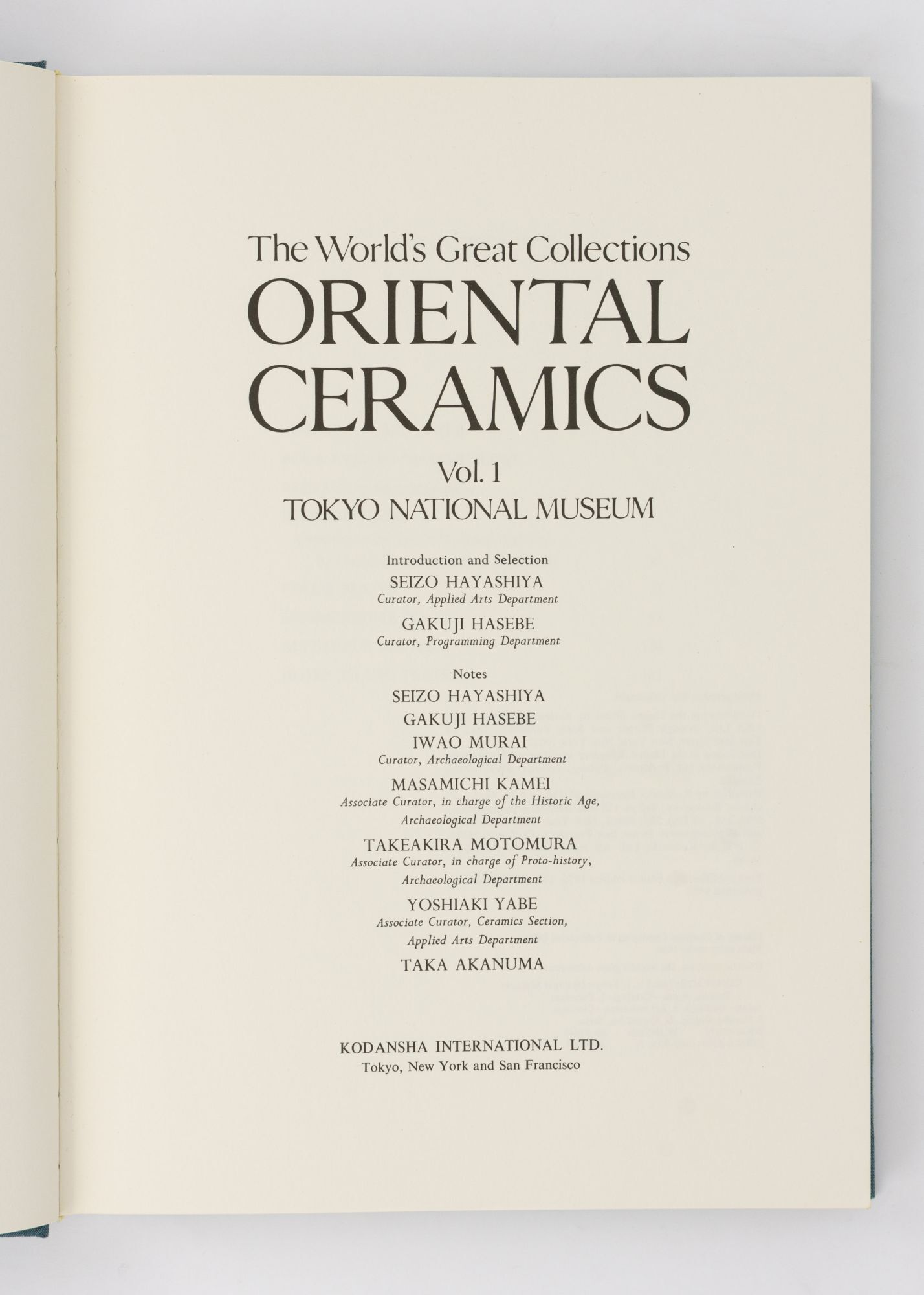 Oriental Ceramics. The World's Great Collections complete in 12