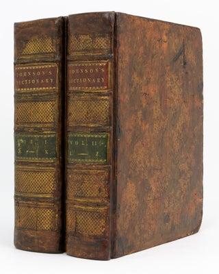 Item #133782 A Dictionary of the English Language, in which the Words are deduced from their...