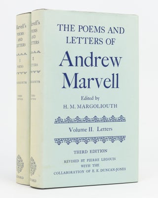 Item #133927 The Poems and Letters of Andrew Marvell ... Volume I: Poems. [Together with] ......