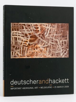 Item #133958 Important Aboriginal Art. Melbourne, 25 March 2009. Auction catalogue