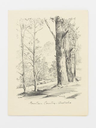 Item #134086 A printed pictorial Christmas card signed by Charles Barrett, containing his...