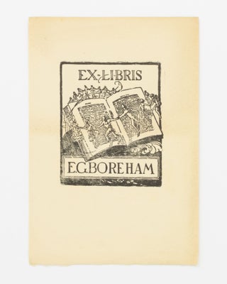 Item #134135 A bookplate for E.G. Boreham. Olive CRESSWELL