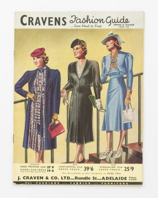 Item #134178 Cravens [sic] Fashion Guide ... from Head to Foot. Spring & Summer 1938-39 [cover...