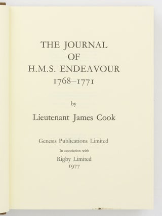 The Journal of HMS 'Endeavour', 1768-1771