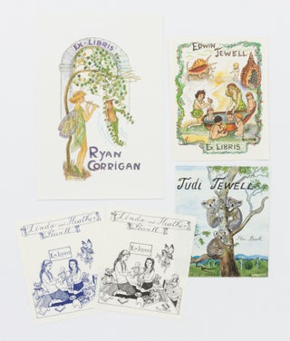 Item #134233 A group of five bookplates by Pixie O'Harris (one signed). Pixie O'HARRIS