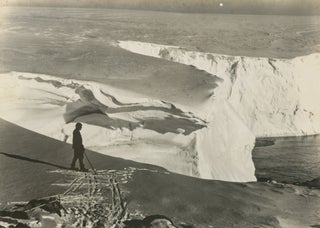 Item #134254 'A Snow Cornice' [with Xavier Mertz]. Australasian Antarctic Expedition, Frank HURLEY