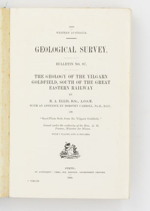 Geological Survey. Bulletin No. 97. The Geology of the Yilgarn Goldfield, South of the Great Eastern Railway