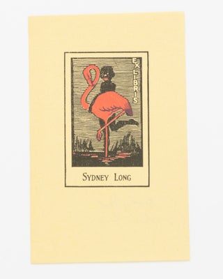 Item #134372 A two-colour bookplate for Sydney Long. Sydney LONG, Dorothy F. PAUL