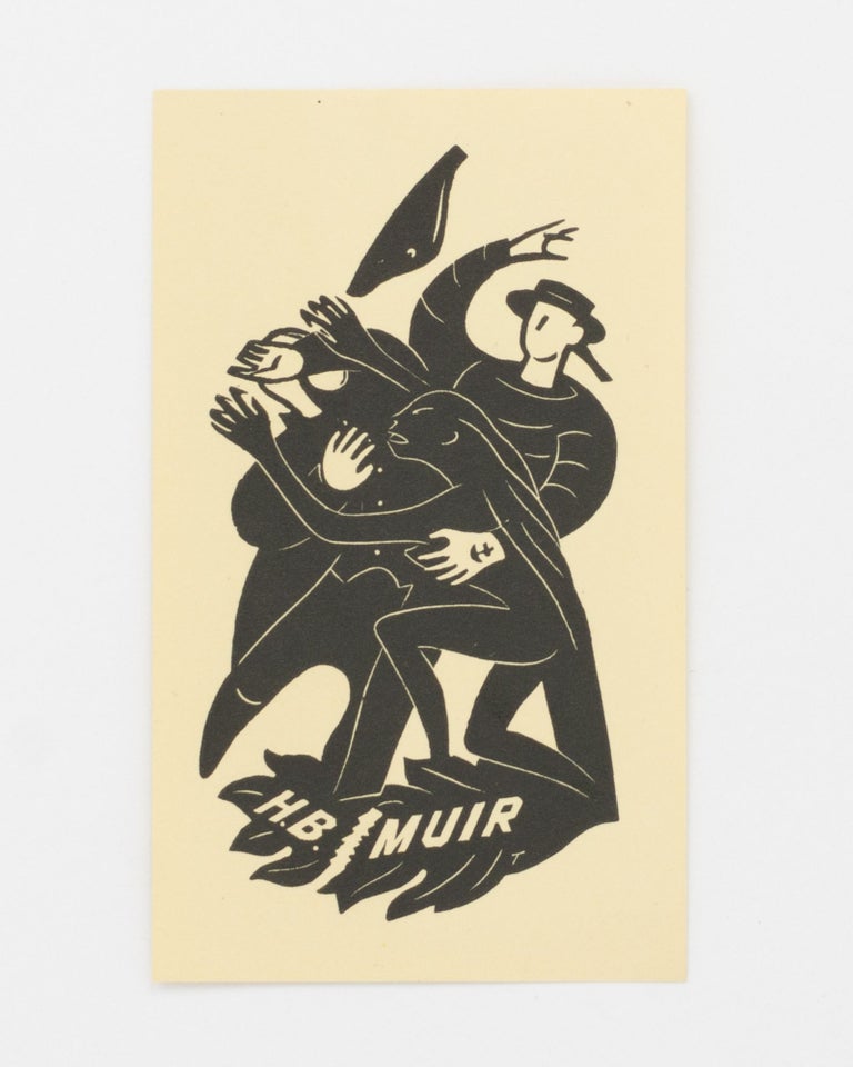 Item #134381 A woodcut bookplate designed for Harry Muir. Eric THAKE.