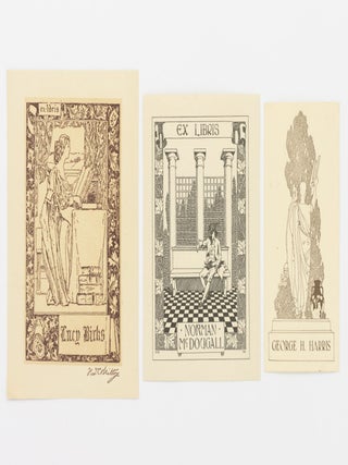 Item #134408 Three bookplates by Fred C. Britton. Frederick Christian BRITTON