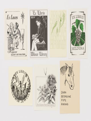 Item #134428 A group of seven modern Australian bookplates. Australian Bookplates