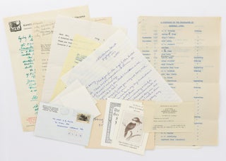 Item #134449 A small collection of bookplate-related correspondence addressed to Harry Muir, and...