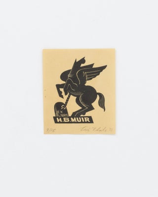 Item #134510 A woodcut bookplate designed for Harry Muir, editioned and signed by the artist....