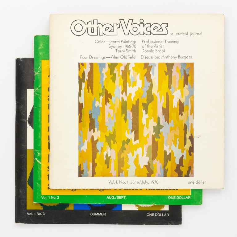 Item #134664 Other Voices. A Critical Journal. Vol. 1, No. 1 to Vol. 1, No. 3 (all issued). Terry SMITH, Paul McGILLICK.