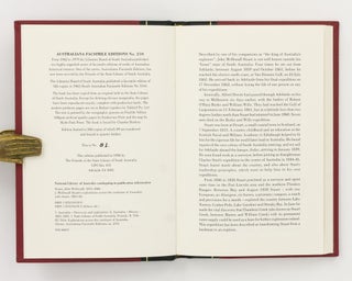Explorations across the Continent of Australia .... 1861-62
