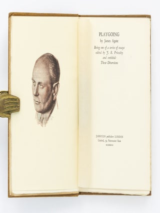Item #134807 Playgoing. Being one of a series of Essays edited by J.B. Priestley and entitled:...