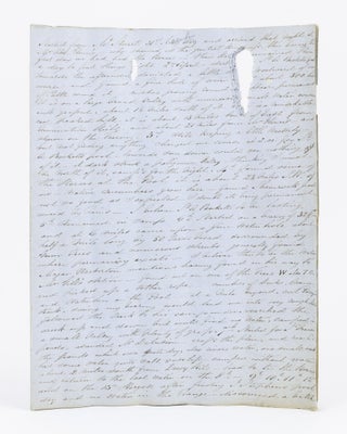Item #135288 An unrecorded manuscript journal of the first seven weeks of John McDouall Stuart's...