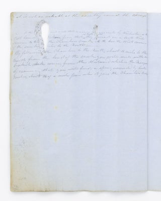 An unrecorded manuscript journal of the first seven weeks of John McDouall Stuart's second exploring expedition, likely the earliest surviving document relating to the expedition, with an addendum in the hand of the explorer