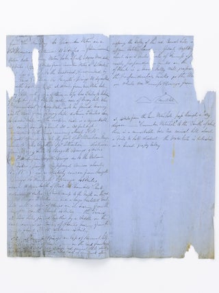 An unrecorded manuscript journal of the first seven weeks of John McDouall Stuart's second exploring expedition, likely the earliest surviving document relating to the expedition, with an addendum in the hand of the explorer
