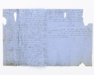 An unrecorded manuscript journal of the first seven weeks of John McDouall Stuart's second exploring expedition, likely the earliest surviving document relating to the expedition, with an addendum in the hand of the explorer