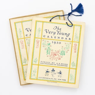 Item #135321 The Very Young Calendar 1930. Verses by A.A. Milne. Decorations by E.H. Shepard...