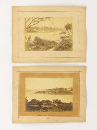 A selection of 13 mounted photographs from various 'Lawrence Frost's Album of Australian Scenery' series
