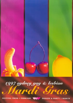 Item #136011 A poster advertising the '1997 Sydney Gay & Lesbian Mardi Gras. Festival from 1...