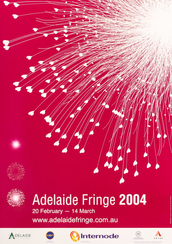 Item #136017 A poster advertising the 'Adelaide Fringe 2004 | 20 February - 14 March'. Adelaide Fringe Festival 2004.
