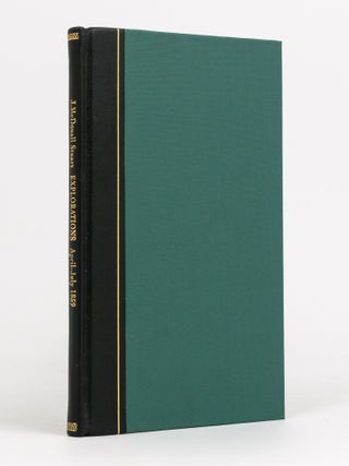 Item #136050 The Journal of John McDouall Stuart's Second Journey of Exploration, April-July...