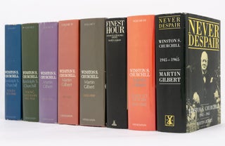 Item #136129 The complete eight-volume set of the official biography of Winston S. Churchill,...