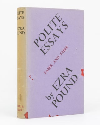Item #136202 Polite Essays. Ezra POUND