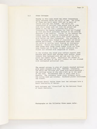 Study on Regional Pioneer Building Techniques for the National Trust of South Australia
