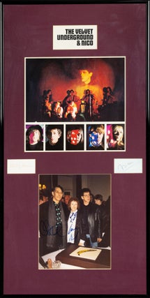 Item #136235 The Velvet Underground and Nico [a framed presentation featuring the autographs of...