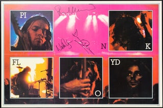 Item #136382 Dark Side of the Moon [a signed Pink Floyd album poster]. Pink Floyd