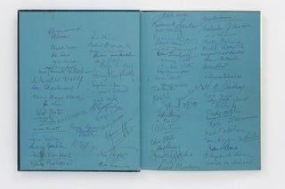 Item #136737 A collection of 114 signatures of (mainly) Australian authors, many of them...