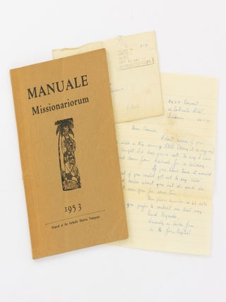 Item #136760 Manuale Missionariorum. 1953. New Guinea, Bishop Leo SCHARMACH