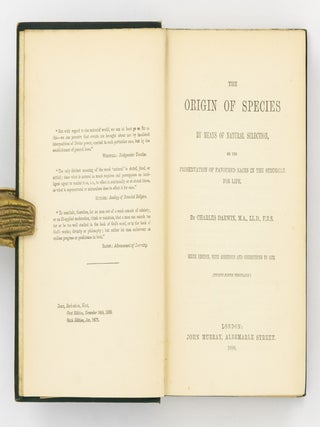 The Origin of Species by Means of Natural Selection, or the Preservation of Favoured Races in the Struggle for Life