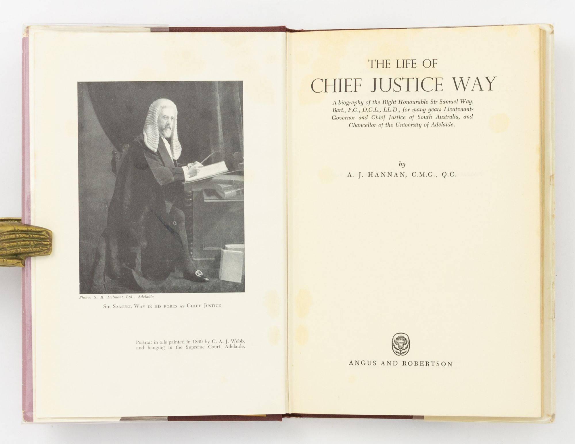 The Life of Chief Justice Way | Chief Justice Sir Samuel WAY, A. J ...