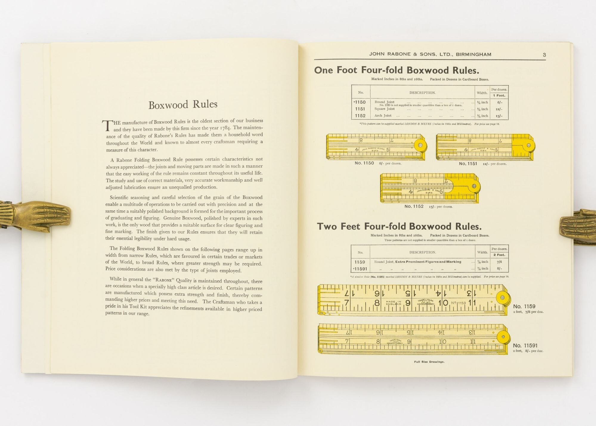 John Rabone Catalogue of John Rabone & Sons, Limited. Hockley Abbey Works ...