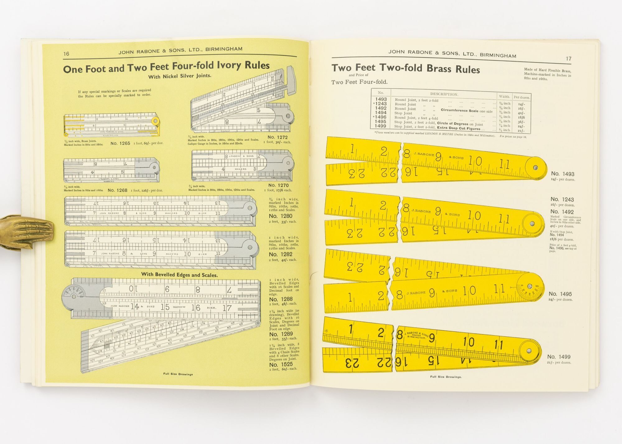 Catalogue of John Rabone & Sons, Limited. Hockley Abbey Works ...