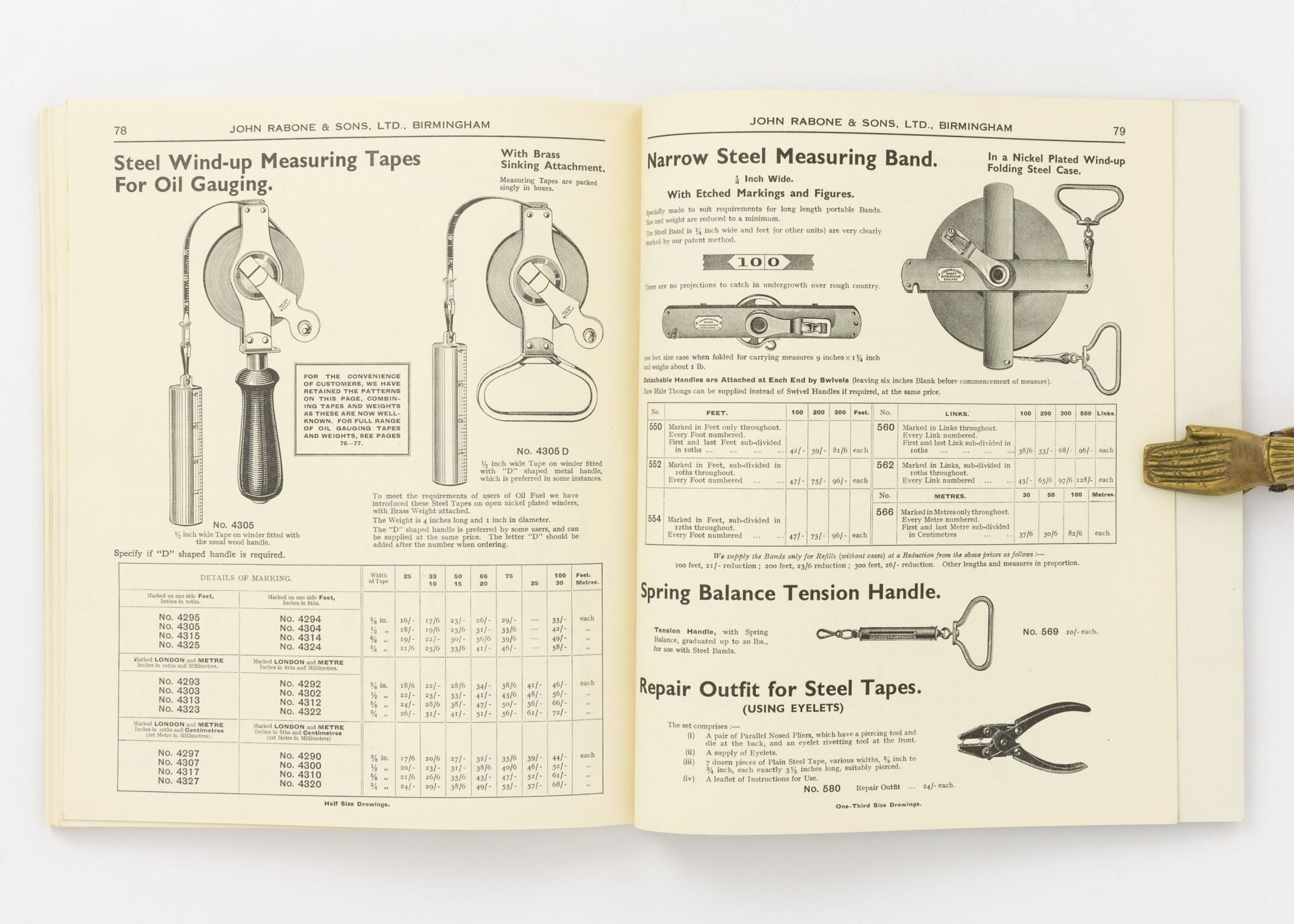 John Rabone Catalogue of John Rabone & Sons, Limited. Hockley Abbey Works ...