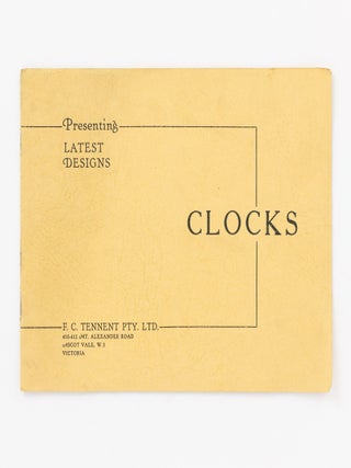 Item #137292 Tennent's Clocks. Case Manufacturers and Importers. Mantel, Wall, Grandfather,...