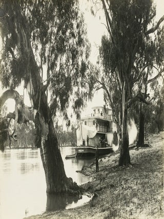 Item #137365 A vintage photograph of the PS 'Marion' near Kingston, River Murray. South Australia