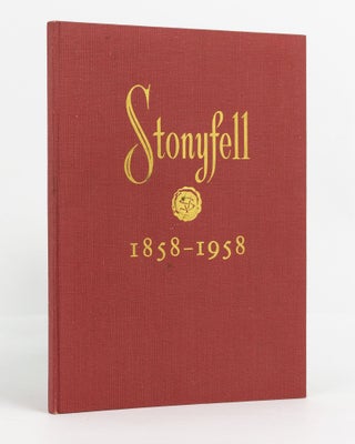 Item #137547 The Stonyfell Vineyards, 1858-1958. Being the History of Stonyfell Vineyards and a...