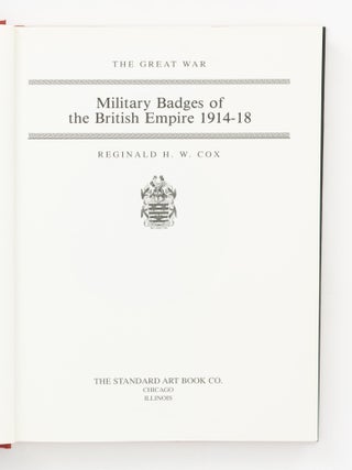 The Great War. Military Badges of the British Empire, 1914-1918