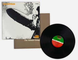 Item #137894 Led Zeppelin [a 12-inch vinyl album with the rear cover signed by Robert Plant]. Led...