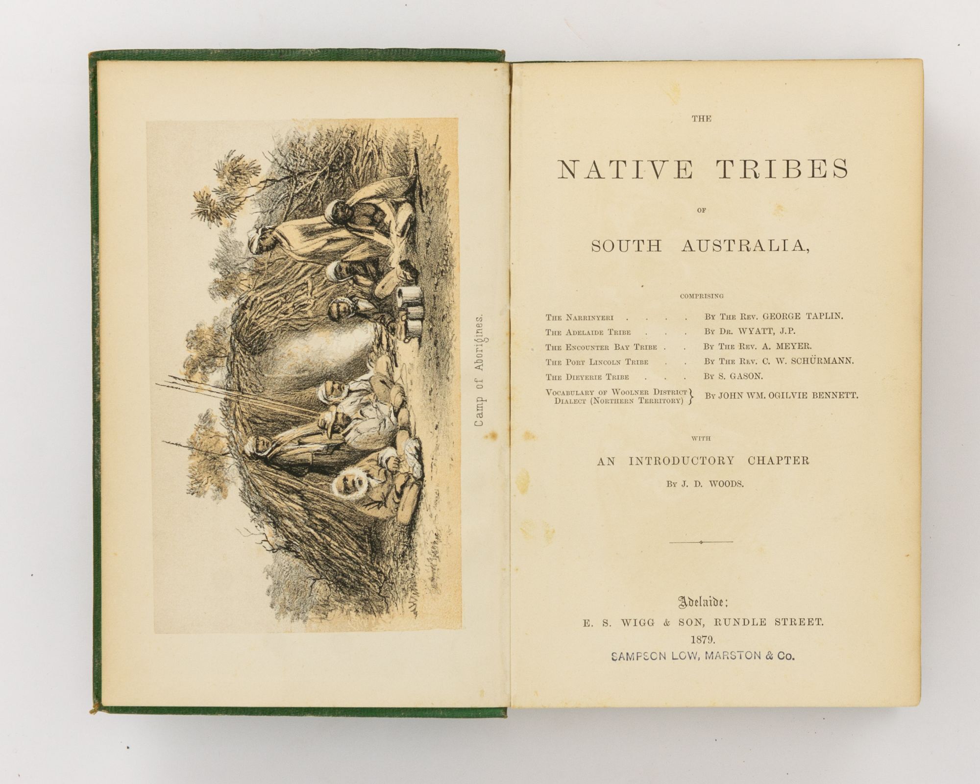George Taplin The Native Tribes of South Australia. Comprising The Narrinyeri, by the ...