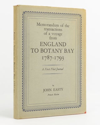 Item #138351 Memorandum of the Transactions of a Voyage from England to Botany Bay, 1787-1793. A...